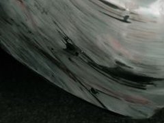 Close-up of the scrape